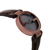  Shop Authentic Gucci G Interlocking Brown Dial Brown Leather Strap Watch For Women - YA133504 - Luxxuri