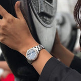  Shop Authentic Bulova Marine Star Blue Dial Silver Steel Strap Watch for Women - 96R215 - Luxxuri