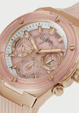  Shop Authentic Guess Athena Rose Gold Dial Rose Gold Rubber Strap Watch for Women - GW0409L3 - Luxxuri