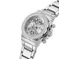  Shop Authentic Guess Fusion Chronograph Crystals Silver Dial Silver Steel Strap Watch For Women - GW0552L1 - Luxxuri