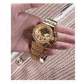  Shop Authentic Guess Fusion Chronograph Gold Dial Gold Steel Strap Watch for Women - GW0552L2 - Luxxuri