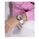  Shop Authentic Guess Fusion Chronograph White Dial White Leather Strap Watch For Women - GW0553L2 - Luxxuri