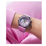  Shop Authentic Guess Fusion Chronograph Pink Dial Pink Leather Strap Watch for Women - GW0553L5 - Luxxuri