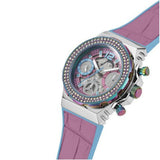  Shop Authentic Guess Fusion Chronograph Pink Dial Pink Leather Strap Watch for Women - GW0553L5 - Luxxuri