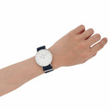  Shop Authentic Daniel Wellington Classic Bayswater White Dial Blue NATO Strap Watch For Men - DW00100276 - Luxxuri