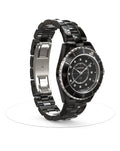  Shop Authentic Chanel J12 Quartz Diamonds Black Dial Black Steel Strap Watch for Women - J12 H5701 - Luxxuri