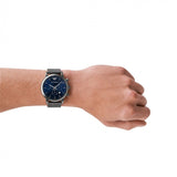  Shop Authentic Emporio Armani Luigi Chronograph Blue Dial Blue Leather Strap Watch For Men - AR11451 - Luxxuri