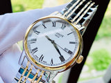  Shop Authentic Tissot T Classic Carson Quartz White Dial Two Tone Steel Strap Watch for Men - T085.410.22.013.00 - Luxxuri
