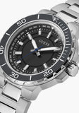  Shop Authentic Guess Track Black Dial Silver Steel Strap Watch for Men - GW0426G1 - Luxxuri