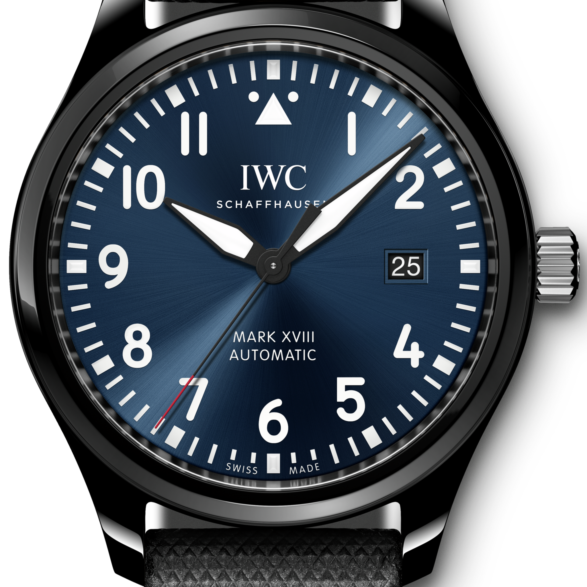  Shop Authentic IWC Pilot’s Watch Mark XVIII Edition “Laureus Sport for Good Foundation" Blue Dial Black Nylon Strap Watch for Men - IW324703 - Luxxuri