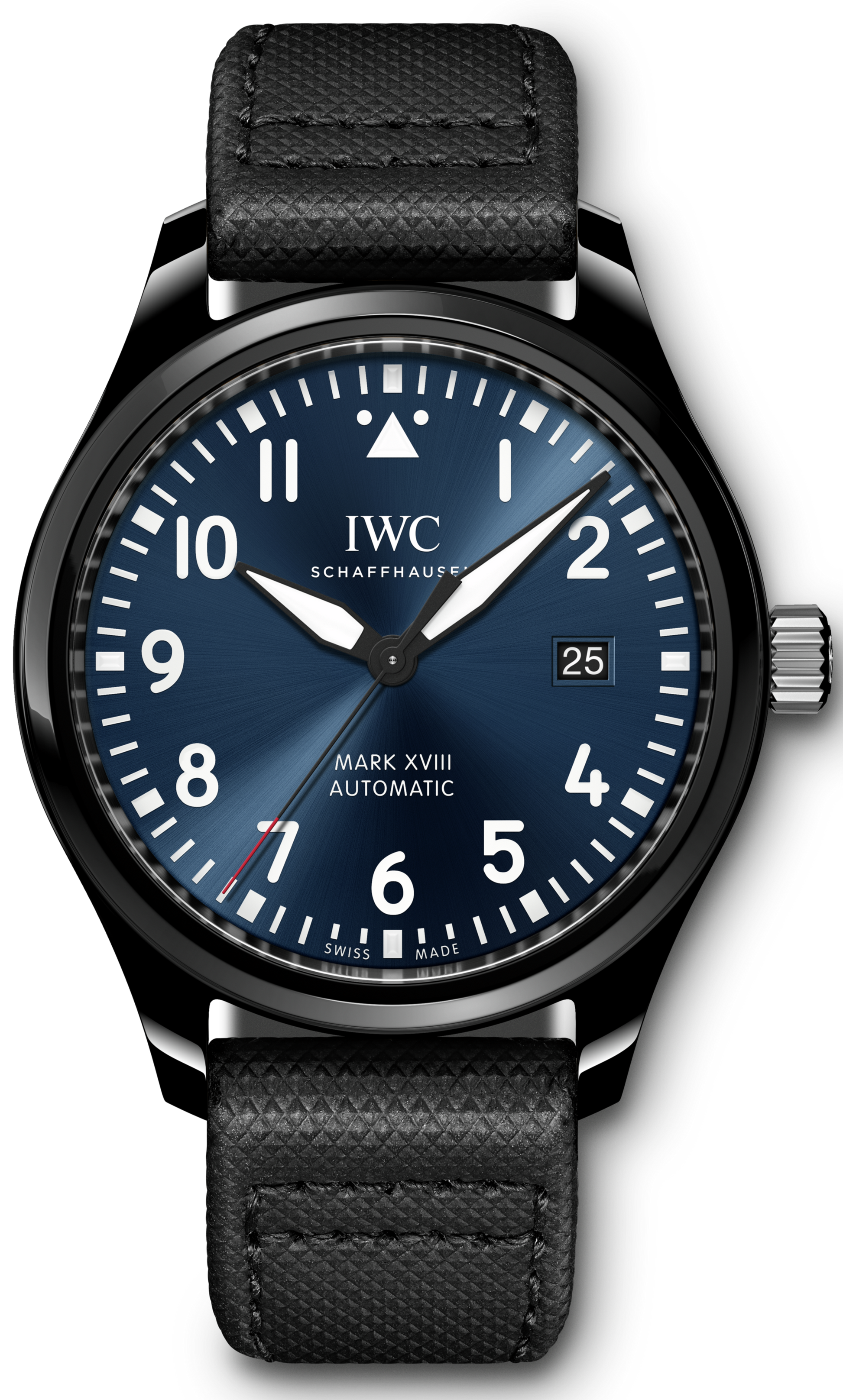  Shop Authentic IWC Pilot’s Watch Mark XVIII Edition “Laureus Sport for Good Foundation" Blue Dial Black Nylon Strap Watch for Men - IW324703 - Luxxuri