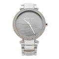  Shop Authentic Michael Kors Parker Mother of Pearl Silver Steel Strap Watch for Women - MK6424 - Luxxuri