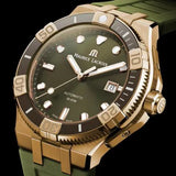  Shop Authentic Maurice Lacroix Aikon Venturer Bronze Dial Green Rubber Strap Watch For Men - AI6058-BRZ01-630-1 - Luxxuri
