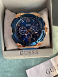  Shop Authentic Guess Genesis Quartz Blue Dial Blue Silicone Strap Watch For Men - W1254G3 - Luxxuri