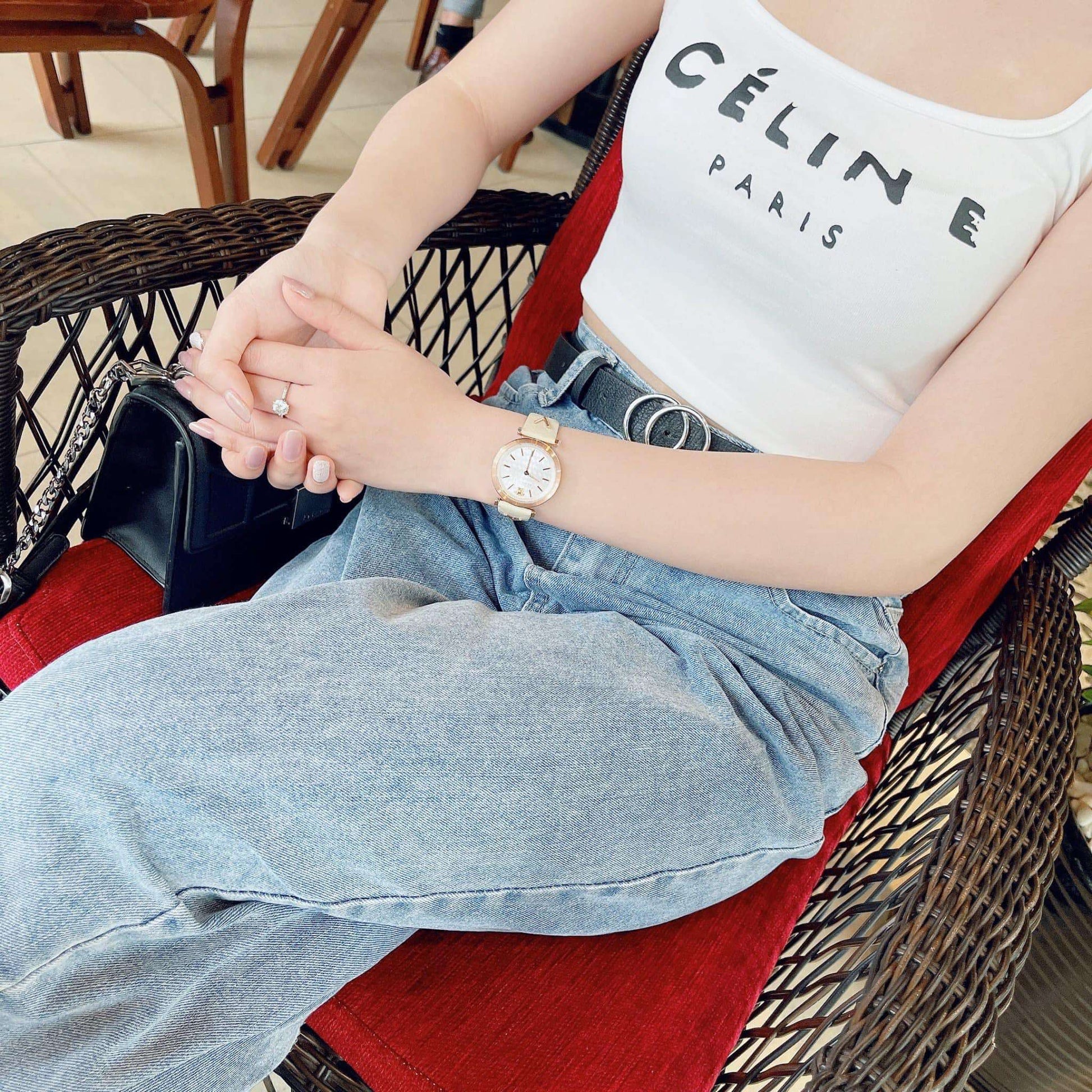  Shop Authentic Versace V-Twist White Dial White Leather Strap Watch for Women - VELS00419 - Luxxuri