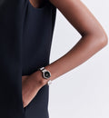 Dior Gem Dior Black Mother of Pearl Dial Silver Steel Strap Watch for Women - CD18111X1005