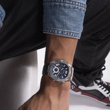  Shop Authentic Guess Headliner Multifunction Blue Dial Silver Steel Strap Watch For Men - GW0572G1 - Luxxuri