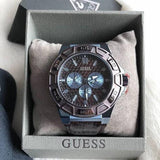  Shop Authentic Guess Force Quartz Brown Dial Brown Leather Strap Watch For Men - W0674G5 - Luxxuri