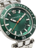  Shop Authentic Versace Greca Sport Quartz Green Dial Silver Steel Strap Watch For Men - VEZ300421 - Luxxuri