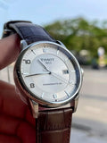 Shop Authentic Tissot Luxury Powermatic 80 Silver Dial Brown Leather Strap Watch For Men - T086.407.16.037.00 - Luxxuri