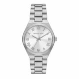  Shop Authentic Michael Kors Lennox Three Hand Silver Dial Silver Steel Strap Watch For Women - MK7393 - Luxxuri