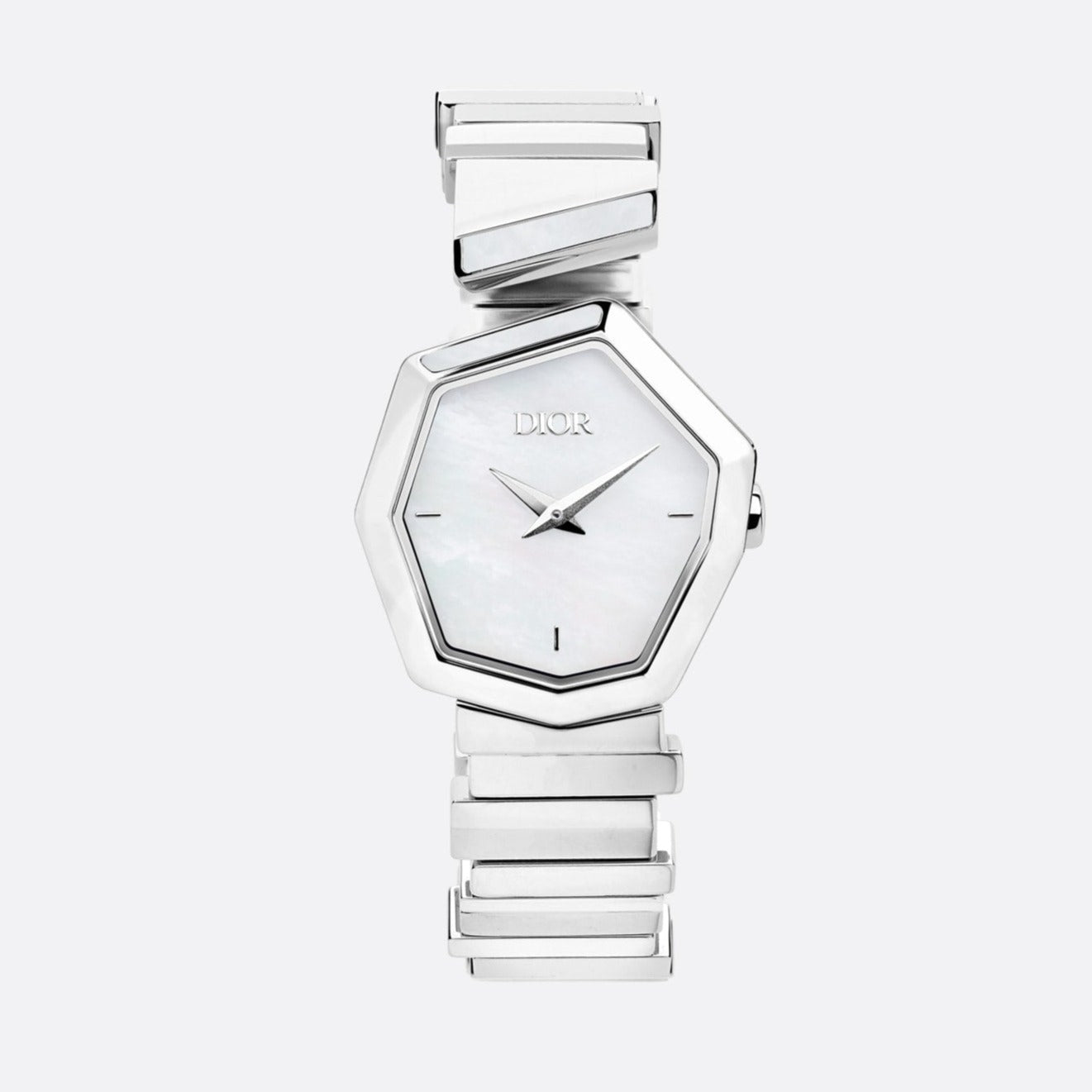  Shop Authentic Dior Gem Dior Mother of Pearl Dial Silver Steel Strap Watch for Women - CD18111X1073 - Luxxuri