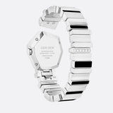  Shop Authentic Dior Gem Dior Mother of Pearl Diamonds Black Dial Silver Steel Strap Watch for Women - CD18111X1058 - Luxxuri