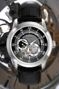  Shop Authentic Bulova BVA Classic Automatic Silver Dial Black Leather Strap Watch for Men - 96A135 - Luxxuri
