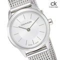  Shop Authentic Calvin Klein Minimal White Dial Silver Mesh Bracelet Watch for Women - K3M23126 - Luxxuri