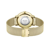  Shop Authentic Hugo Boss Horizon Quartz Black Dial Gold Mesh Bracelet Watch For Men - HB1513735 - Luxxuri
