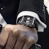  Shop Authentic Tag Heuer Monaco Automatic Chronograph Black Dial Black Leather Strap Watch for Men - CBL2113.FC6177 - Luxxuri