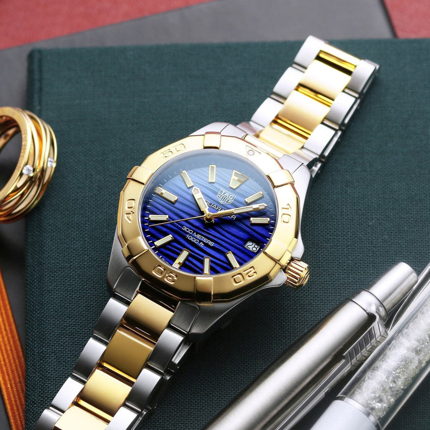  Shop Authentic Tag Heuer Aquaracer Blue Dial Watch for Women - WBD1325.BB0320 - Luxxuri