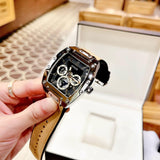  Shop Authentic Guess Phoenix Multifunction Black Dial Brown Leather Strap Watch for Men - GW0202G3 - Luxxuri