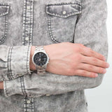  Shop Authentic Guess Atlas Chronograph Black Dial Silver Steel Strap Watch For Men - W0668G3 - Luxxuri