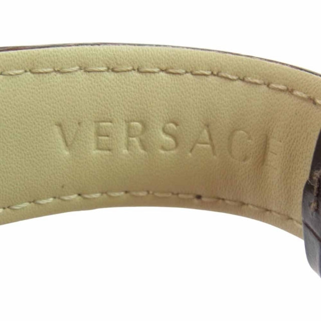  Shop Authentic Versace V-Ray Chronograph Quartz Black Dial Brown Leather Strap Watch For Men - VEDB00318 - Luxxuri