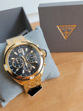  Shop Authentic Guess Surge Chronograph Black Dial Gold Steel Strap Watch for Men - W1258G2 - Luxxuri
