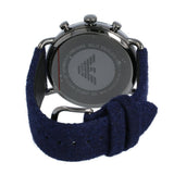  Shop Authentic Emporio Armani Aviator Quartz Grey Dial Blue Fabric Strap Watch For Men - AR11144 - Luxxuri