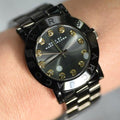  Shop Authentic Marc Jacobs Amy Black Dial Black Steel Strap Watch for Women - MBM8595 - Luxxuri