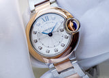 Shop Authentic Cartier Ballon Bleu De Cartier Diamonds Silver Dial Two Tone Steel Strap Watch for Women - W3BB0026 - Luxxuri
