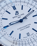  Shop Authentic Breitling Navitimer Automatic 41mm White Dial Blue Leather Strap Watch for Men - A173263A1G1P1 - Luxxuri