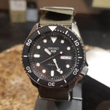  Shop Authentic Seiko 5 Sport Automatic Black Dial Green Nylon Strap Watch For Men - SRPD65K4 - Luxxuri