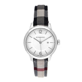  Shop Authentic Burberry Classic Stone Silver Dial Horseberry Black Leather Strap Watch for Women - BU10103 - Luxxuri