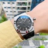  Shop Authentic Maurice Lacroix Aikon Automatic Black Dial Black Rubber Strap Watch For Men - AI6008-SS000-330-2 - Luxxuri