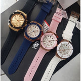  Shop Authentic Guess Athena White Dial Pink Rubber Strap Watch For Women - GW0030L4 - Luxxuri