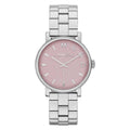  Shop Authentic Marc Jacobs Baker Pink Dial Silver Steel Strap Watch for Women - MBM3283 - Luxxuri