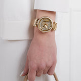  Shop Authentic Michael Kors Parker Analog Crystals Gold Dial Gold Steel Strap Watch For Women - MK7283 - Luxxuri