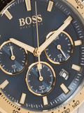 Shop Authentic Hugo Boss Ikon Blue Dial Gold Steel Strap Watch for Men - 1513340 - Luxxuri