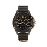  Shop Authentic Versace Icon Active Chronograph Black Dial Black Steel Strap Watch for Men - VEZ700421 - Luxxuri