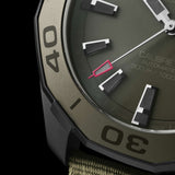  Shop Authentic Tag Heuer Aquaracer Automatic Green Dial Khakhi Green Nylon Strap Watch for Men - WAY208E.FC8222 - Luxxuri