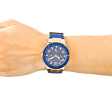  Shop Authentic Guess Jet Setter Analog Quartz Blue Dial Blue Rubber Strap Watch For Women - W0571L1 - Luxxuri